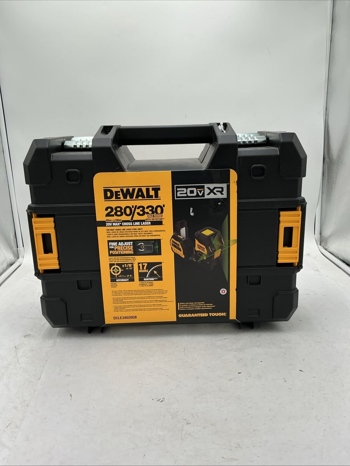 DEWALT DCLE34020 20V MAX Cordless Cross Line Green Laser - Bare Tool