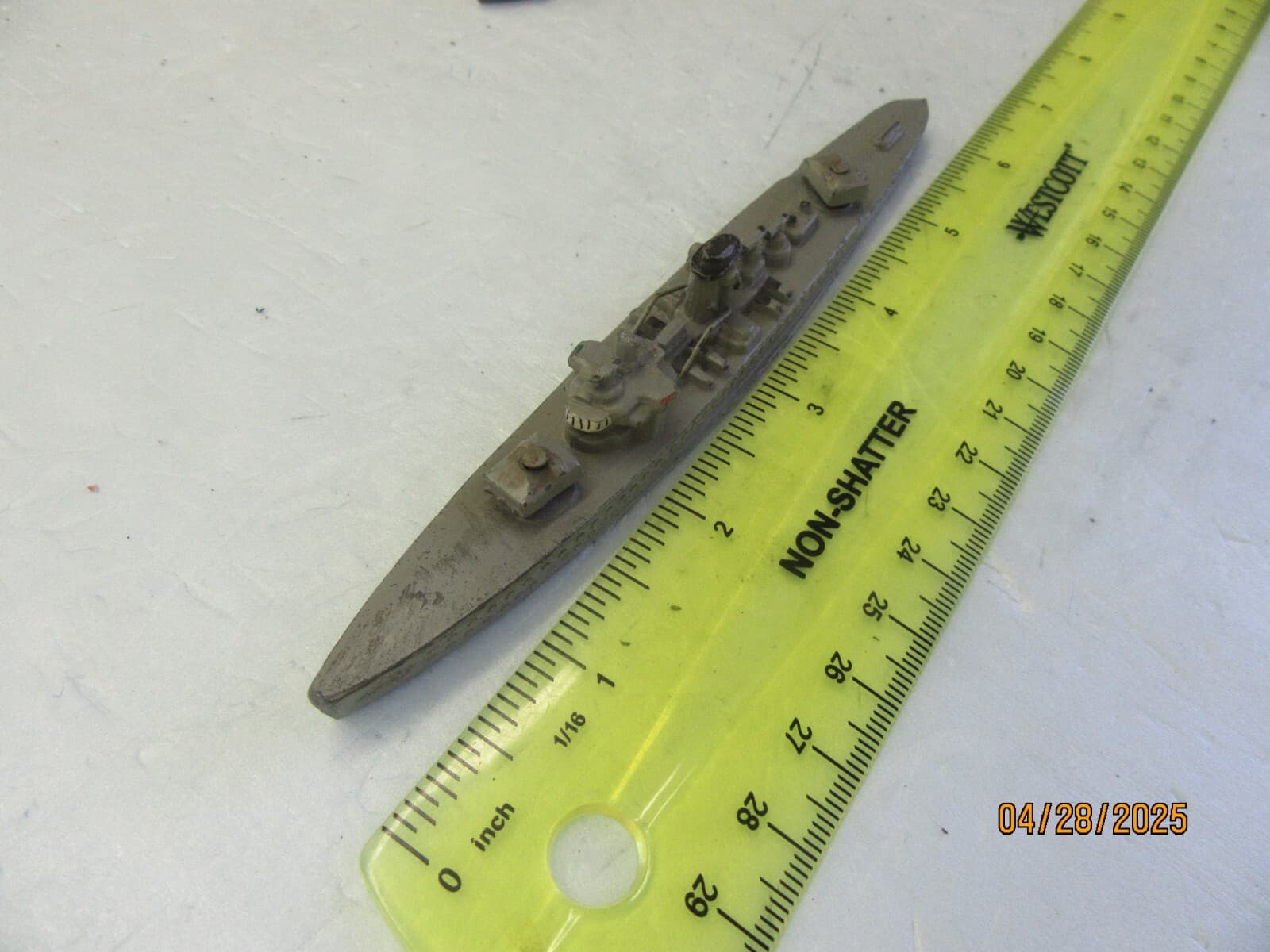 Wiking 6" Die Cast BATTLE SHIP "?????" MADE IN GERMANY IN THE 50TH *121 3