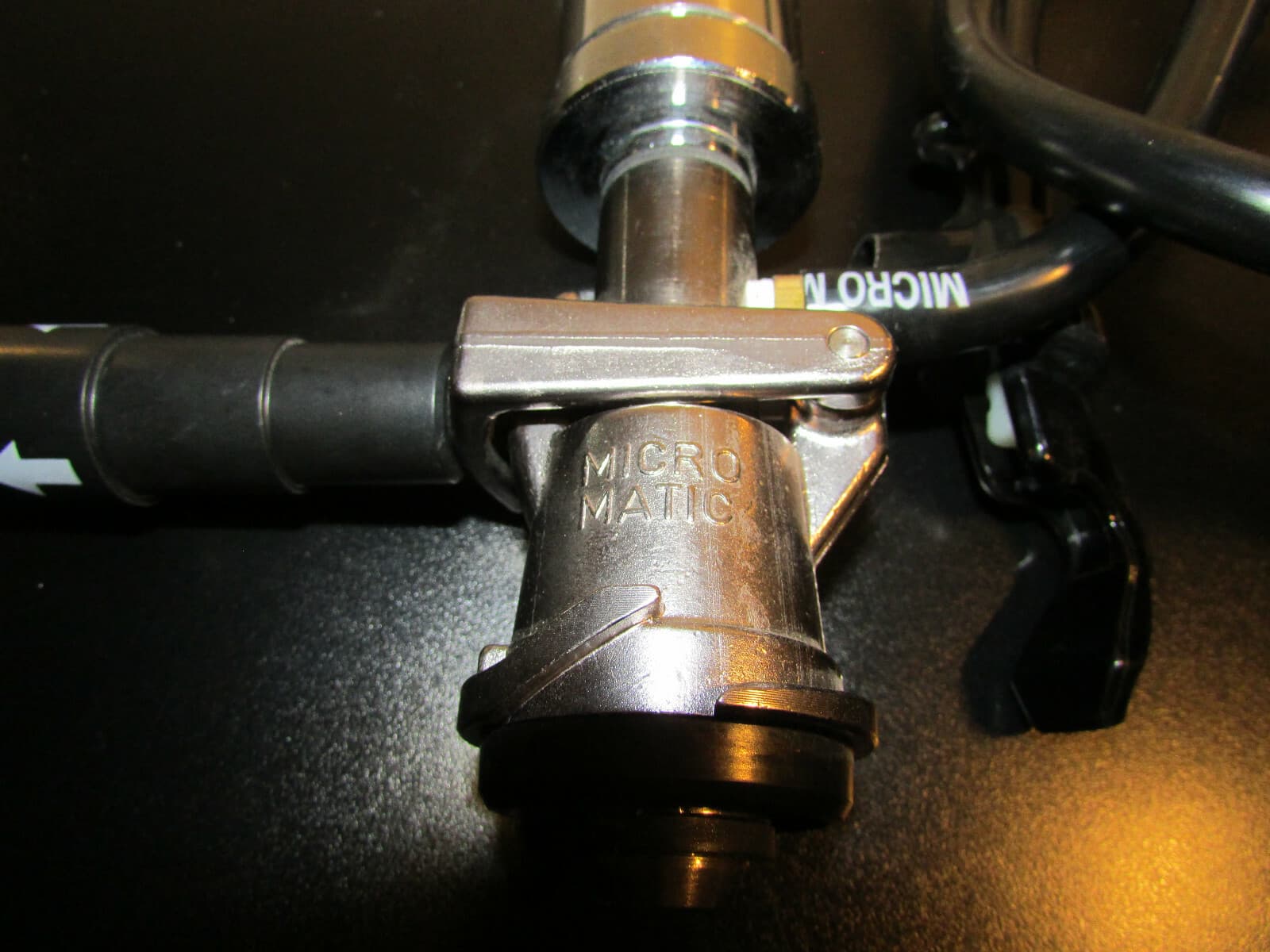 Micro Matic Beer Keg Tap Pump with Hose Coupler Draft Dispenser 3