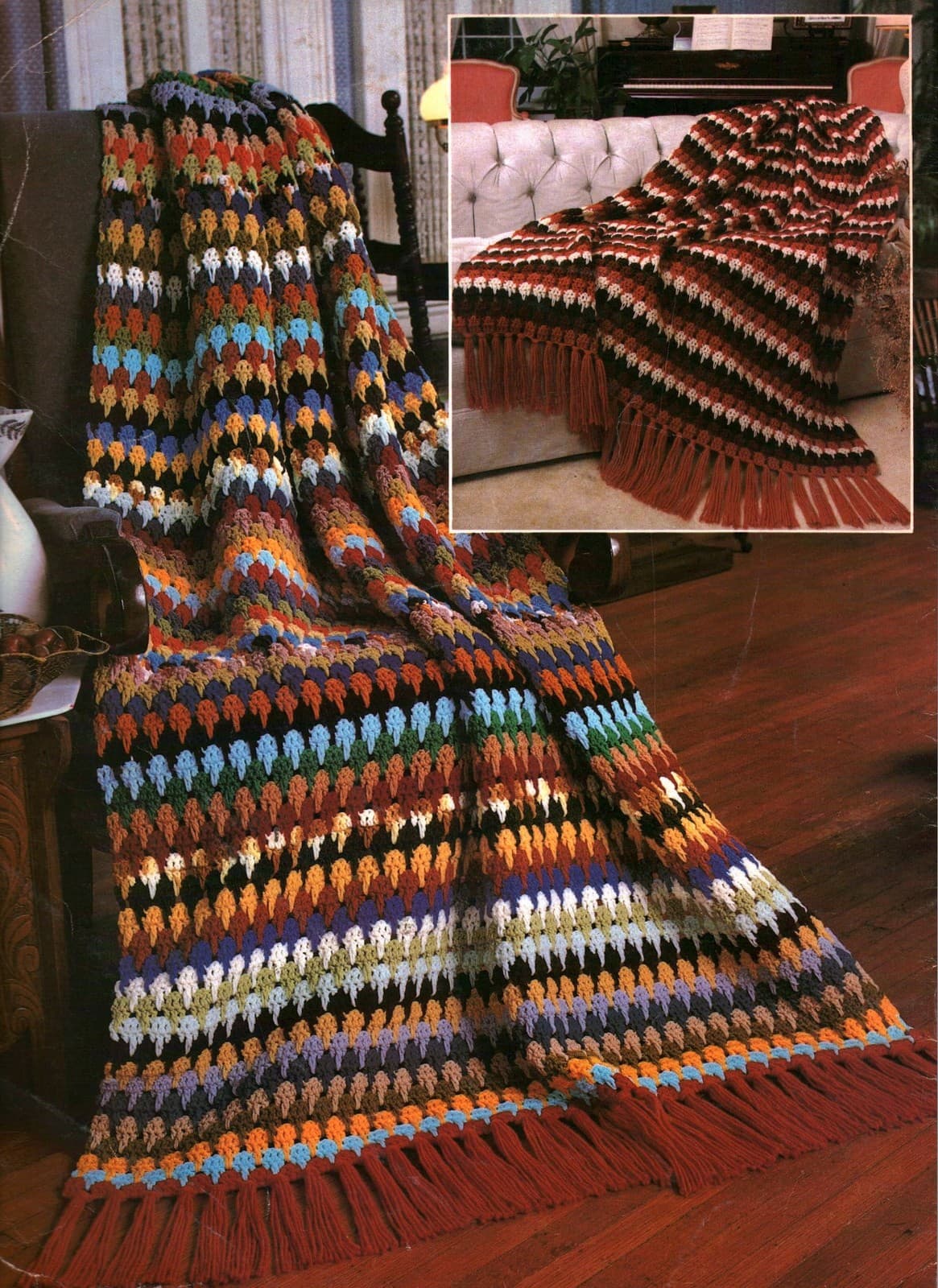 Crocheted Scraps to Beauty Afghans | Leisure Arts 163 2