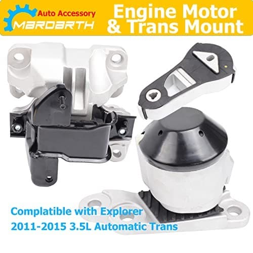 Set of 3, Engine Motor & Transmission Mount Replacement for Explorer 2011-2015  3