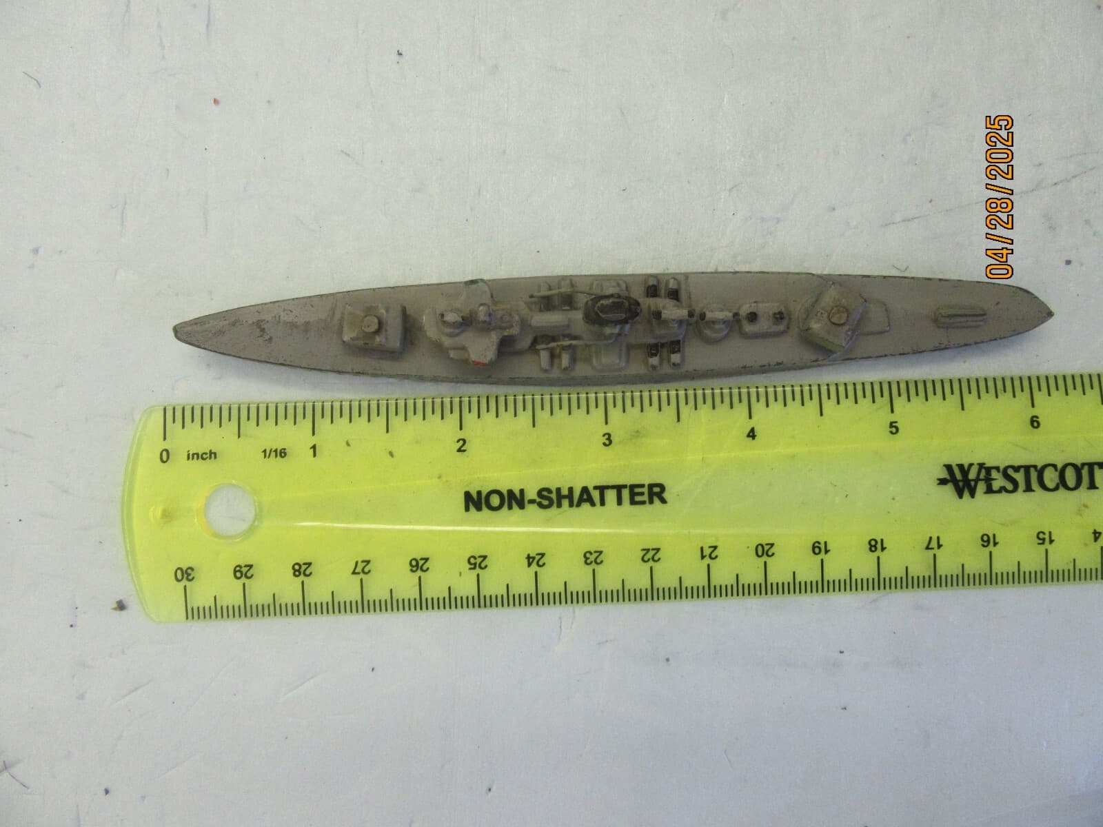 Wiking 6" Die Cast BATTLE SHIP "?????" MADE IN GERMANY IN THE 50TH *121 2