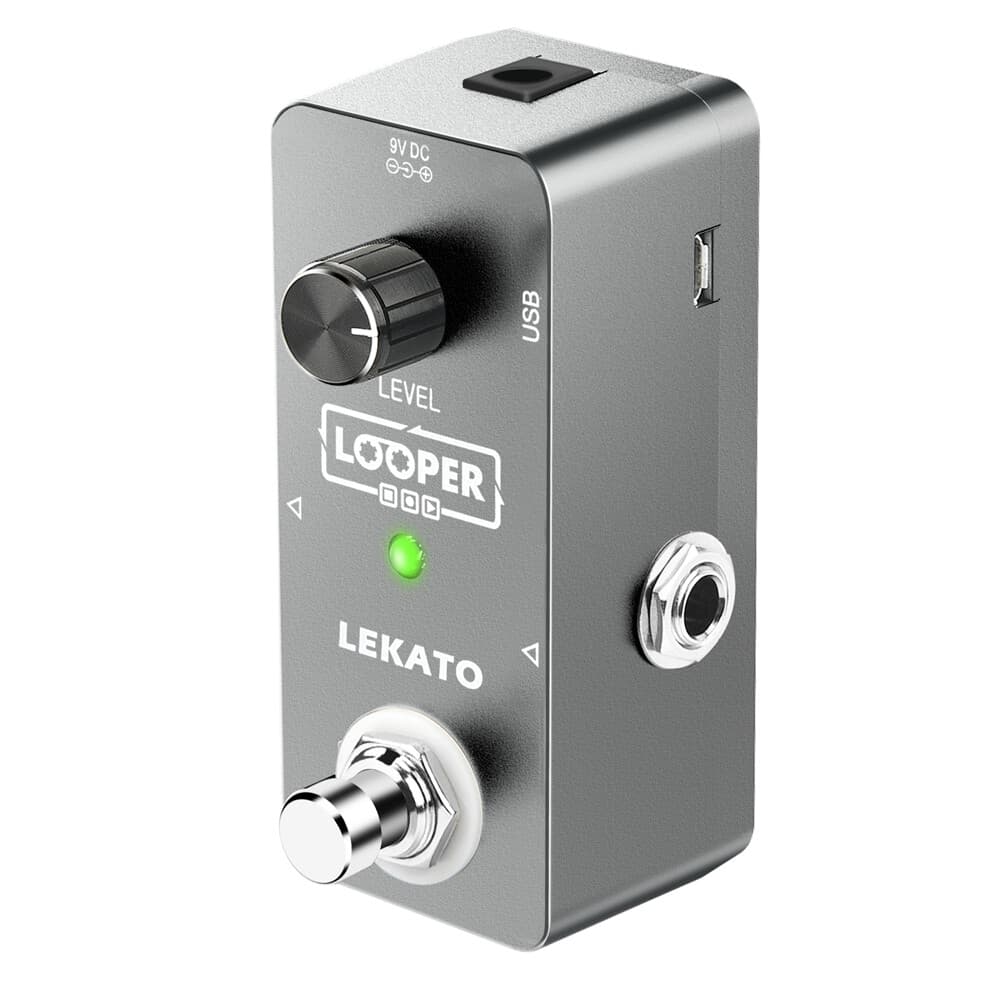 LEKATO Guitar Looper Effect Pedal Unlimited Overdubs 5 mins Loop + Power Supply 2