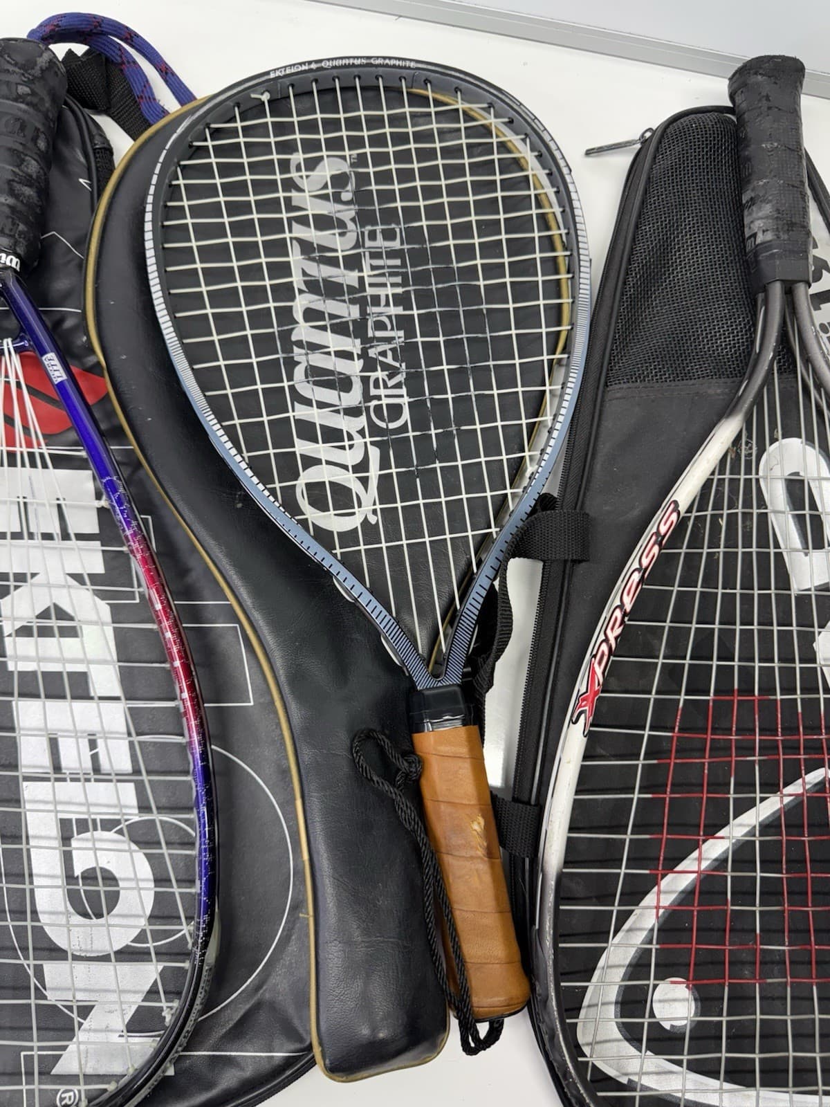 Racquetball Racket with Zip Case Lot Ektelon Quantus xpress 5