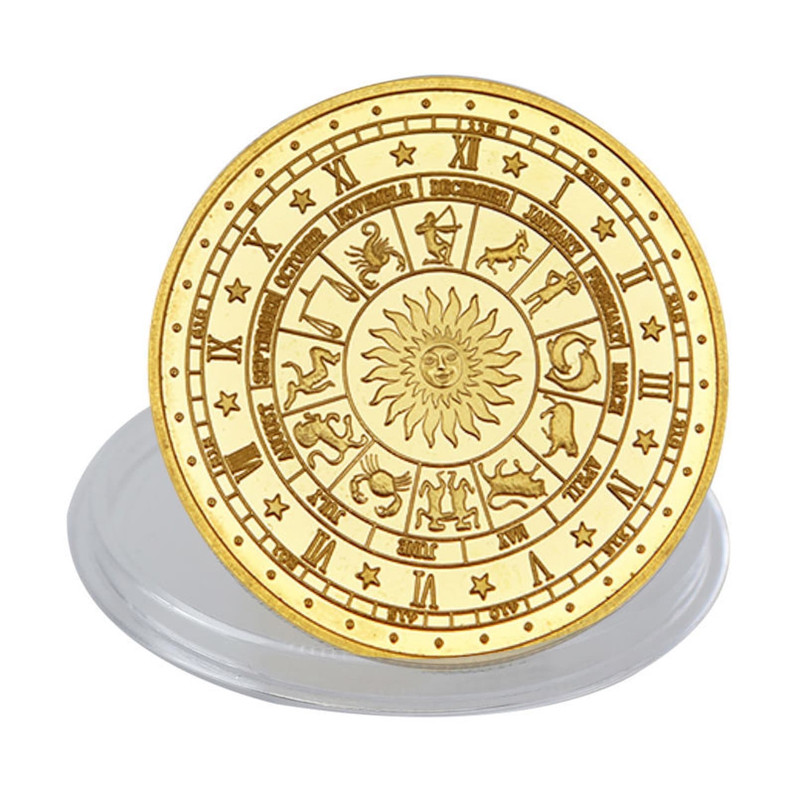 Taurus Zodiac Horoscope Gold Plated Collectors Coin 2