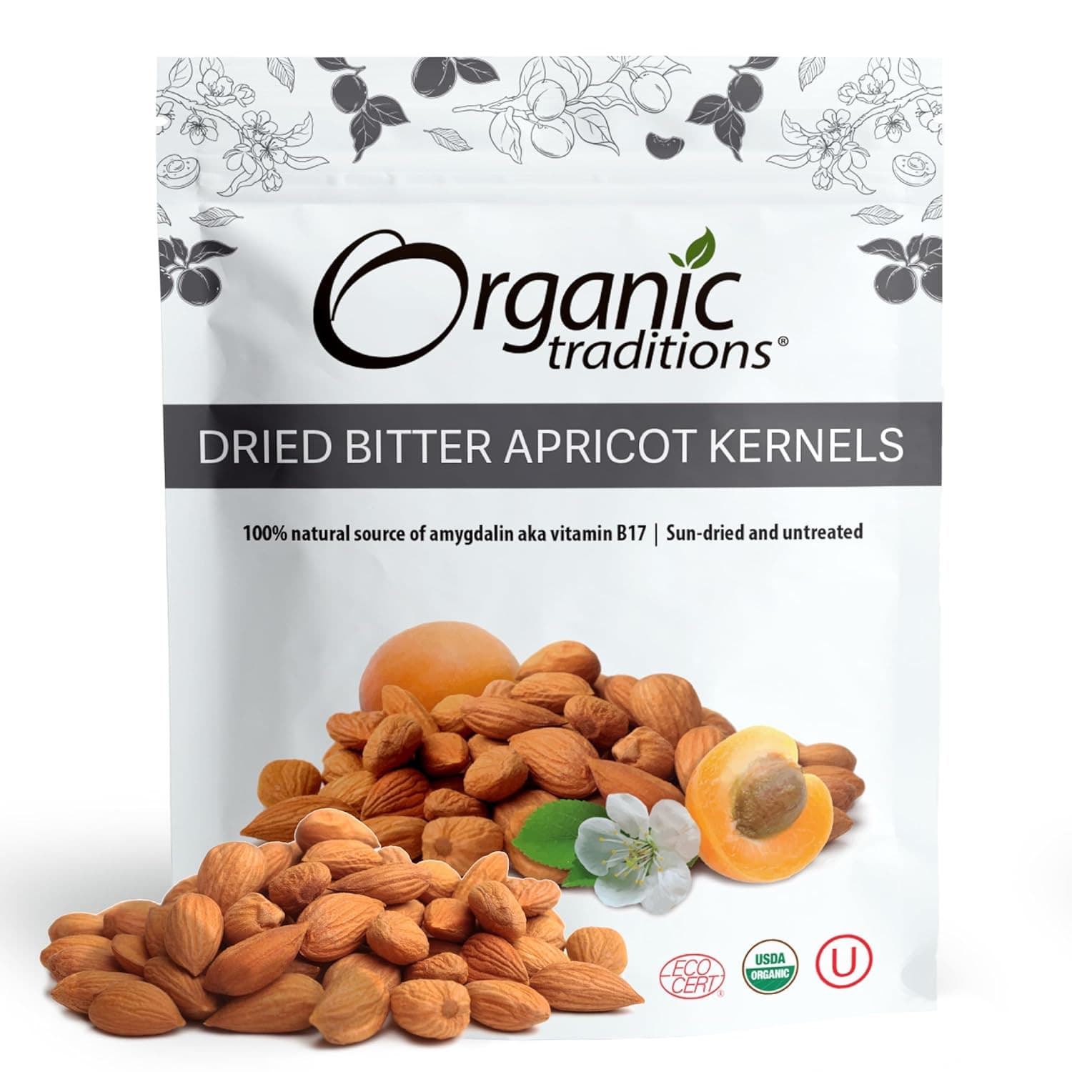 Organic Apricot Seeds Organic Bitter Apricot Kernels, Non-Gmo Vegan Apricot Seed 6