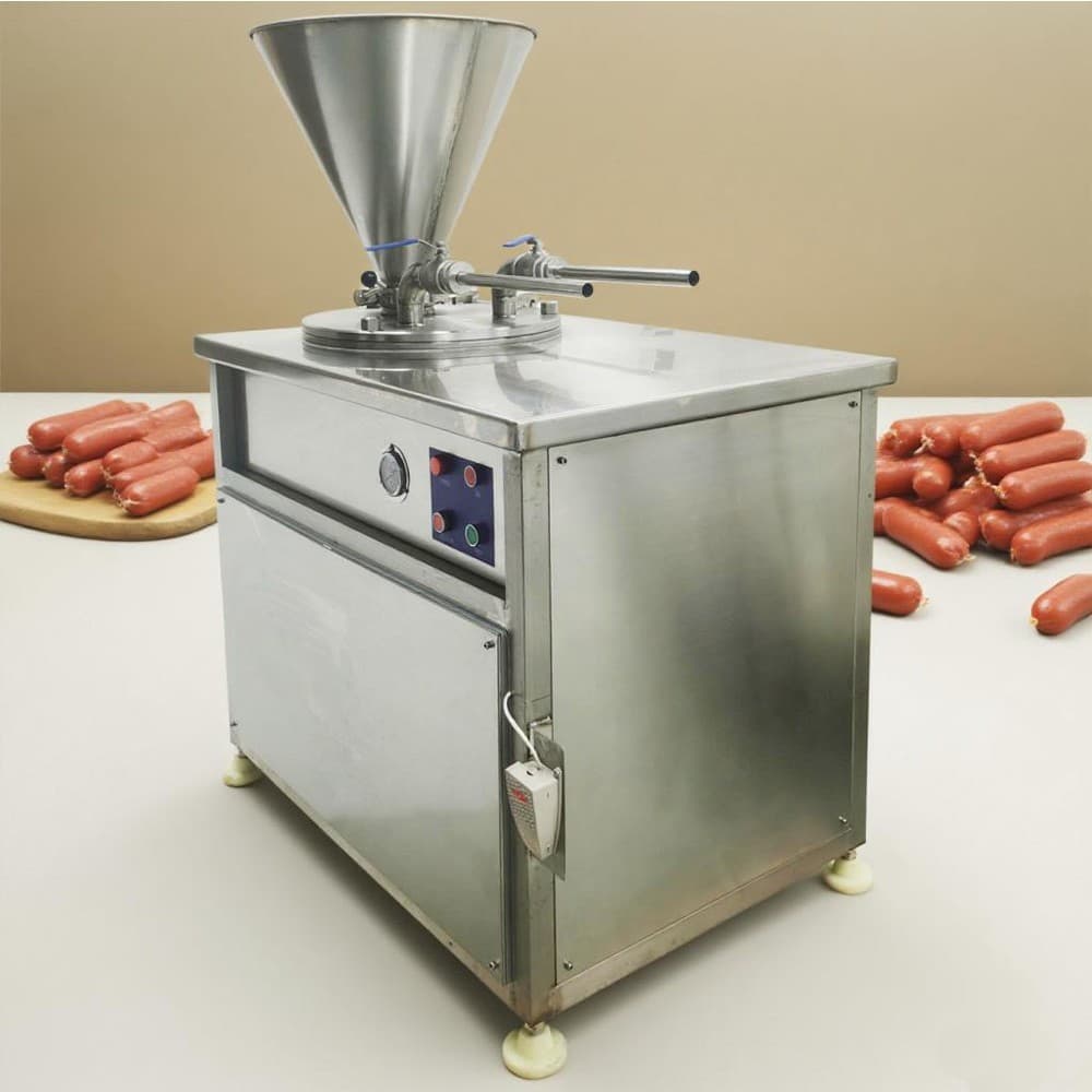Hydraulic Auto Sausage Filling Machine Double-tube Commercial Sausage Stuffer