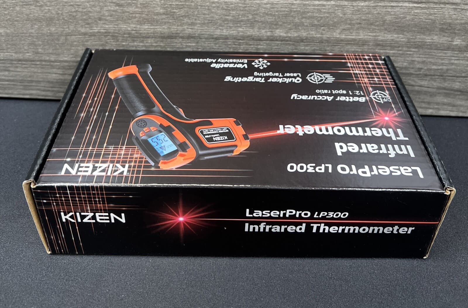 KIZEN Infrared Thermometer LaserPro LP300 Handheld Temperature Gun Orange 5