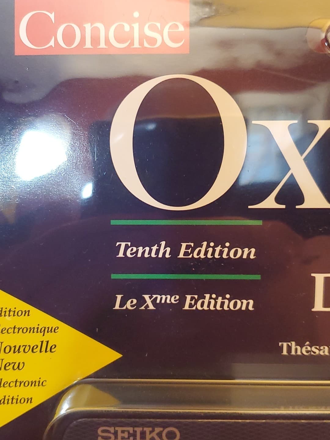 1999 Seiko Consise Oxford Dictionary Thesaurus & Spellchecker Model ER6000 NEW 2