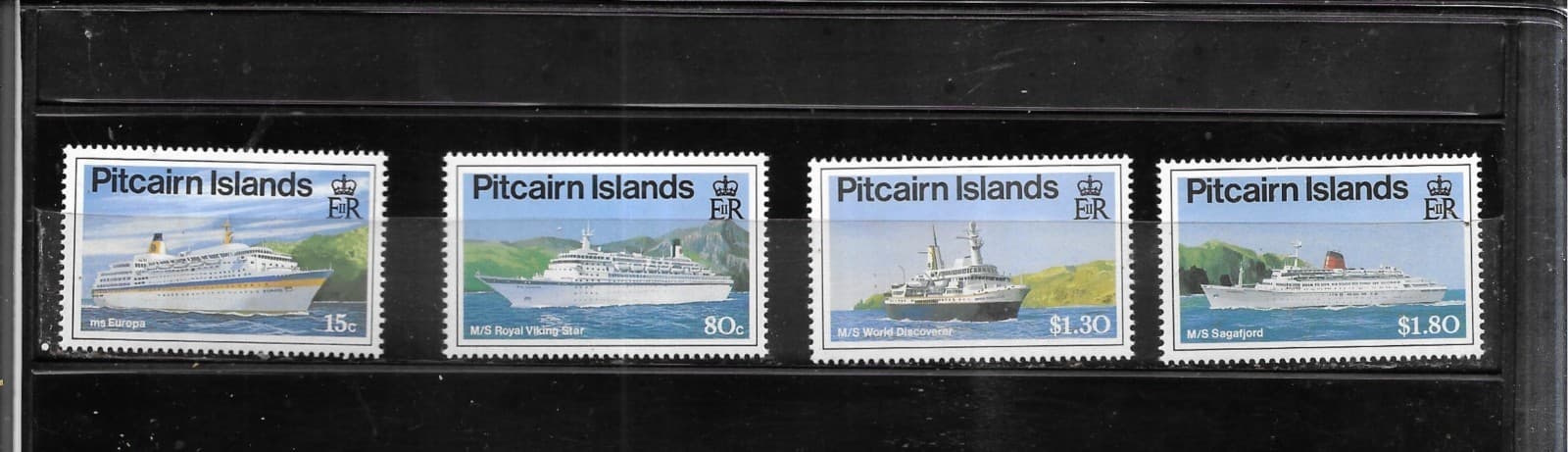 PITCAIRN ISLAND. 1991. CRUISE LINERS SET. MINT FULL GUM. AS PER SCAN. 2