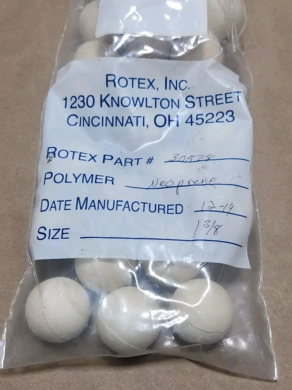 *FACTORY SEALED* [50] Rotex 30578 Neoprene Rubber Ball 1-3/8" Dia + Warranty! 2