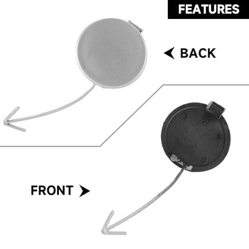 Front Bumper Tow Hook Cover Cap for Volkswagen Jetta 2011-2014 | Durable silver 6