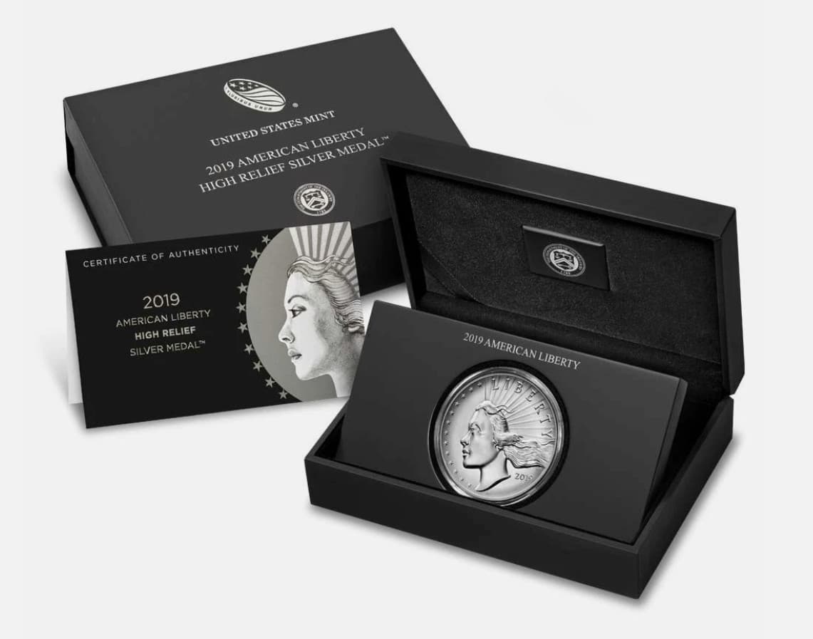 2019 P American Liberty Series 2.5 oz Silver Medal NGC SP69 First Releases 3