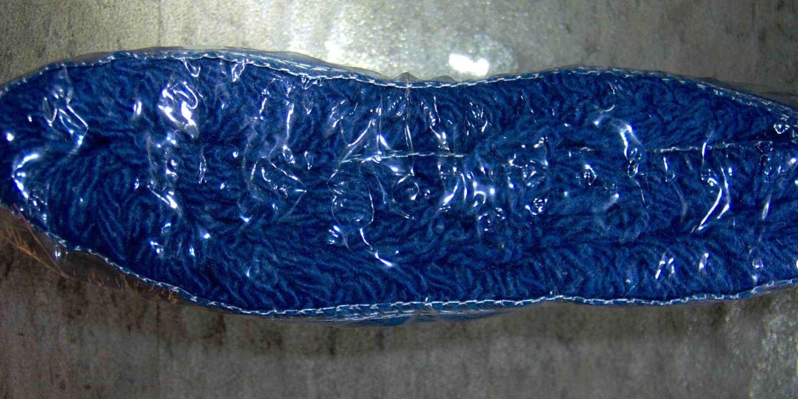 1 New + 1 Used = 2 Dust Mop REPLACEMENT HEADs Blue head 24" Looped 10/20 Cintas 4