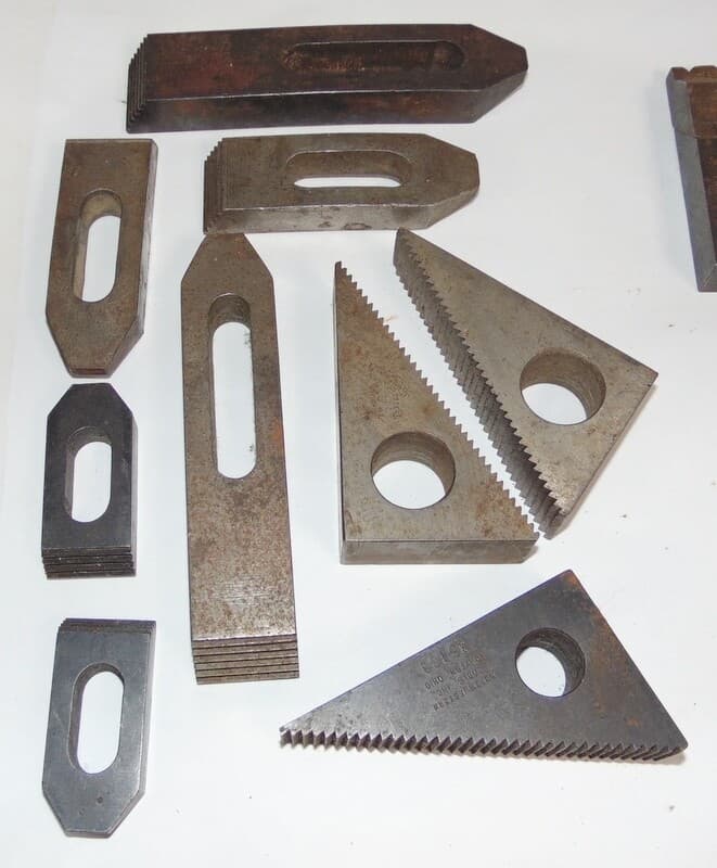 Lot Northwestern and J&S Tools Adjustable Hold Down Clamps Step Blocks Straps 2