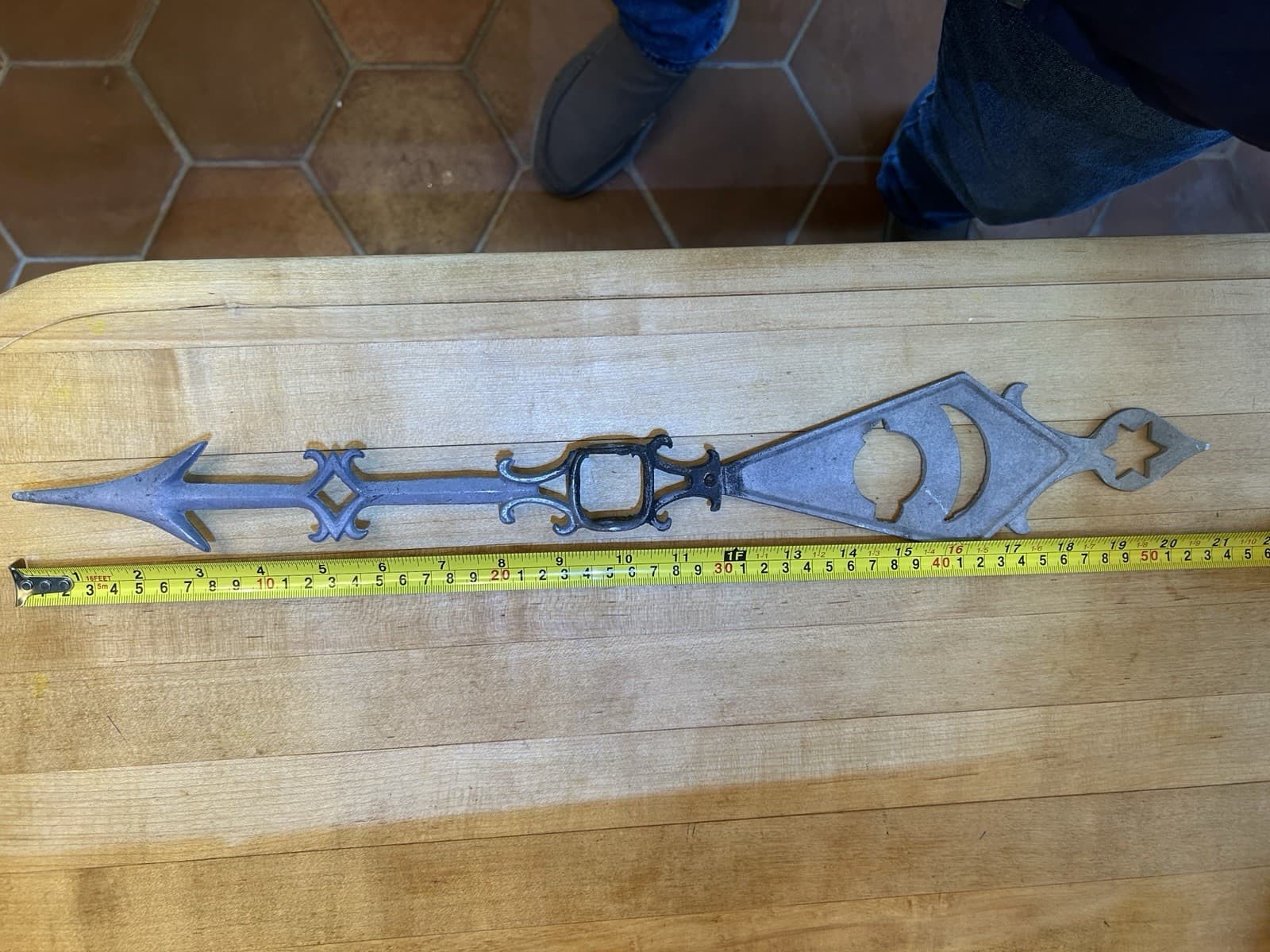 1890 Weathervane Wind Direction Arrow.    The Stars, The Moon and The Sun 2