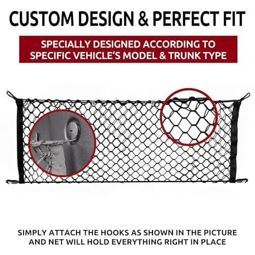 Envelope Style Trunk Mesh Cargo Net for Dodge Durango SXT GT SRT 1998-2025 -  4