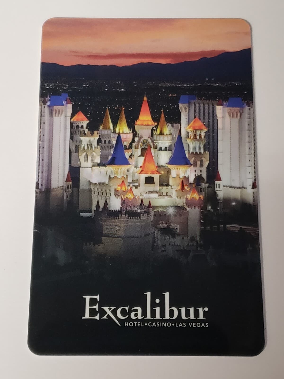EXCALIBUR Hotel & Casino CASTLE Las Vegas Room Key Card