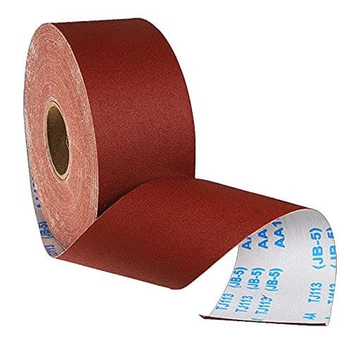 800 Grit Sandpaper Roll, 1 metre x 115 mm Aluminum Oxide Emery 1 Metre, Brown 