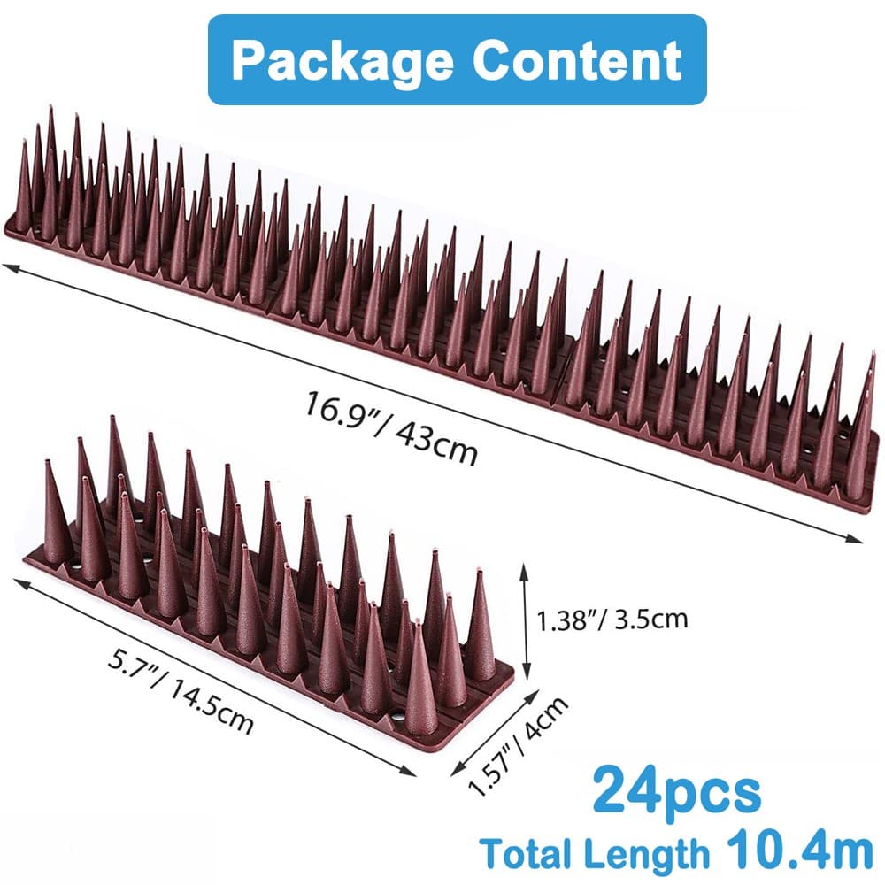 20M Fence Wall Bird Spikes Plastic Garden Security Repellent Anti Cat Climb