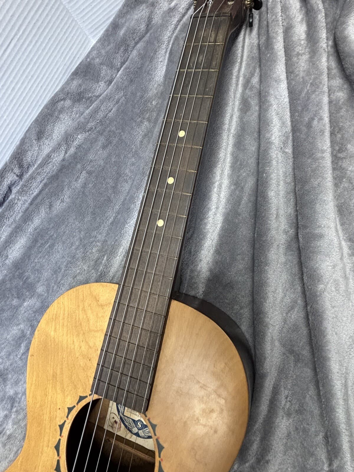 Circa 1900-1930s Supertone Harmony Stencil Guitar Pre-War Good Condition 5