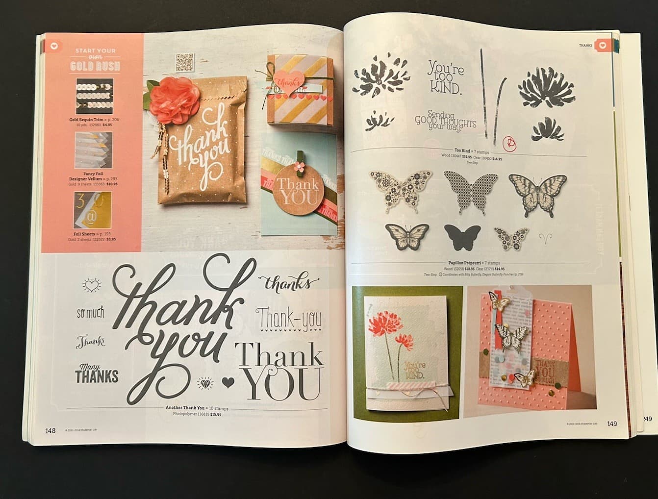 Stampin' Up! Idea Book & Catalog 2014 - 2015 Stamping Card Making Techniques 4