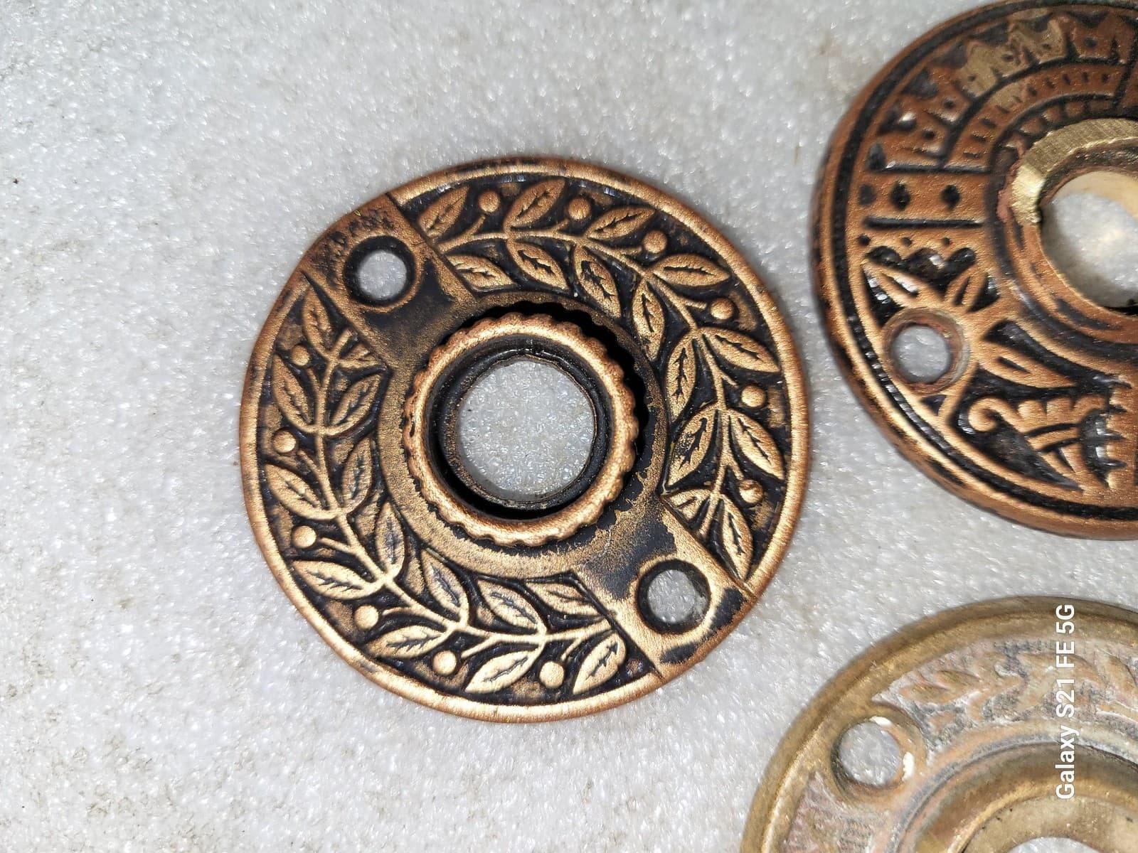 Lot of 3 Vintage Eastlake Escutcheon Door Rosettes Lot Q6 4