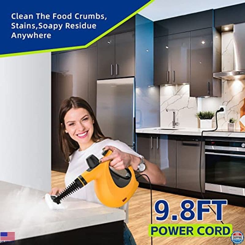 Powerful Handheld Steam Cleaner - Versatile Multi-Surface Steamer with 11 Tools 6