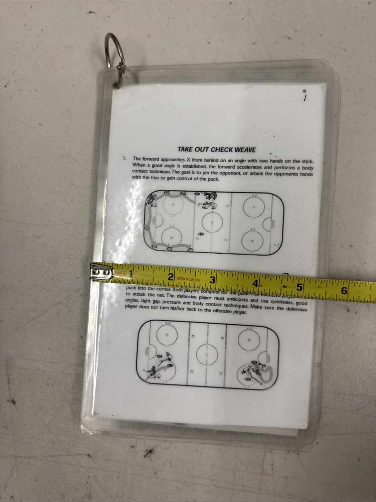 35 LAMINATED ice HOCKEY DRILL CARDS 3