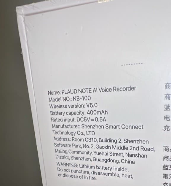 Plaud Note AI Voice Recorder & Note Taker Bluetooth W/Magnetic Case 64gb Black 4