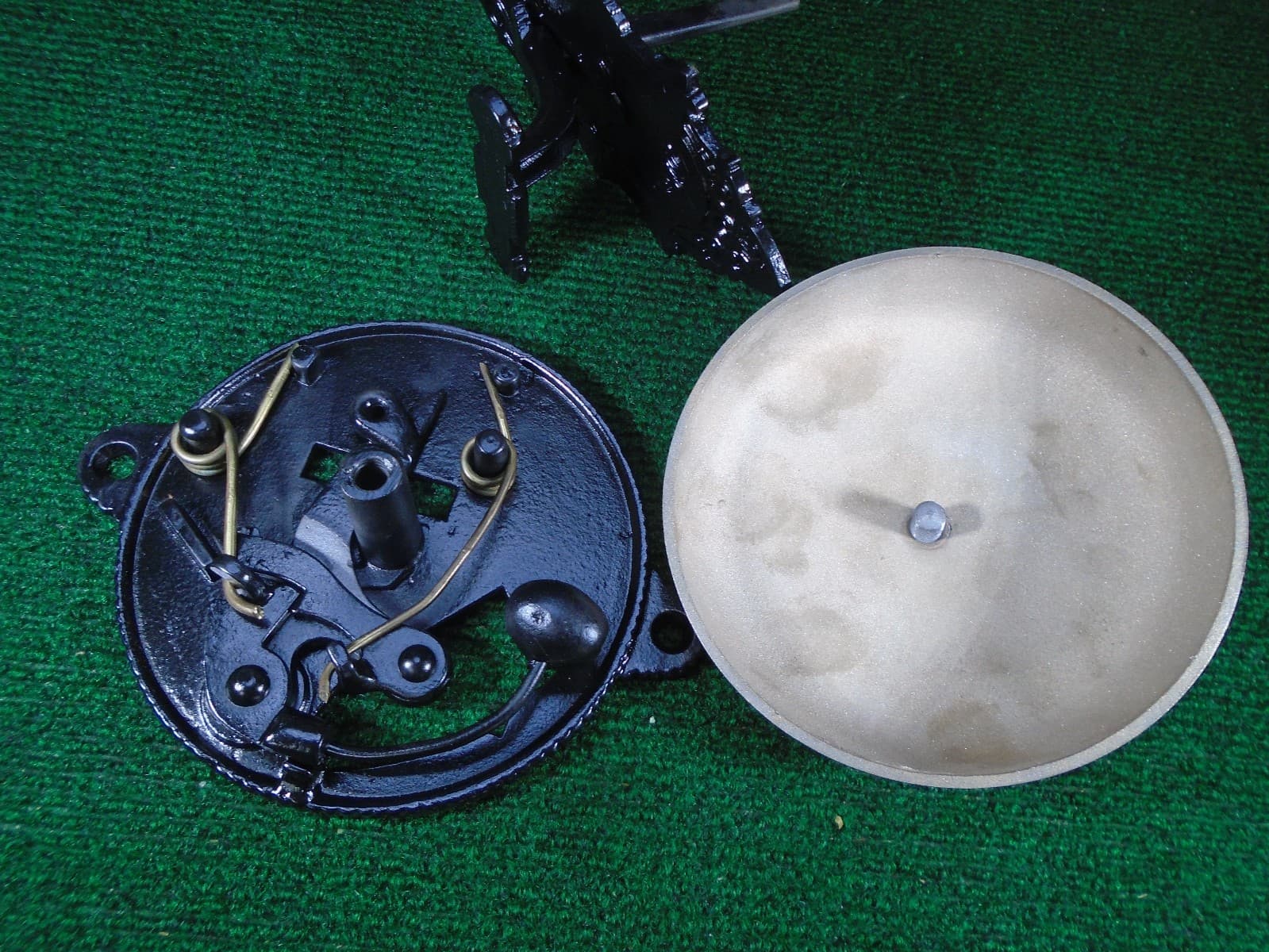 1874 CAST BRASS EASTLAKE VICTORIAN ERA DOOR BELL - BELL WORKS!!  (42092) 2