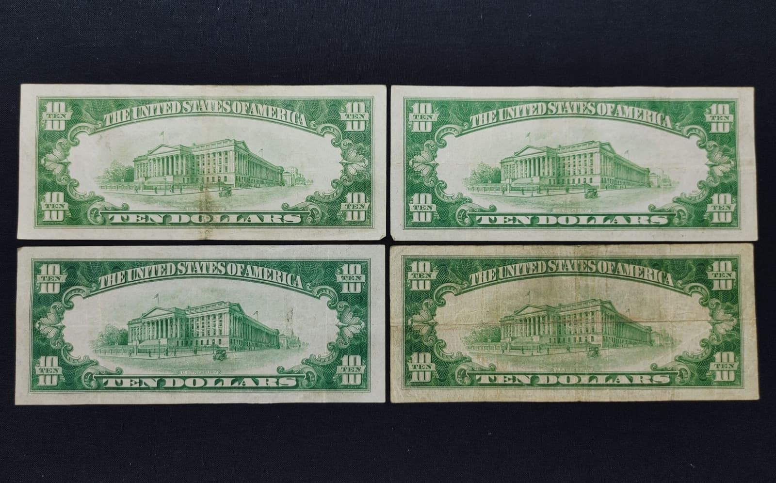 12x Series 1934 $10 Federal Reserve Notes inc 2 Choice Consecutive Serial #'s  3