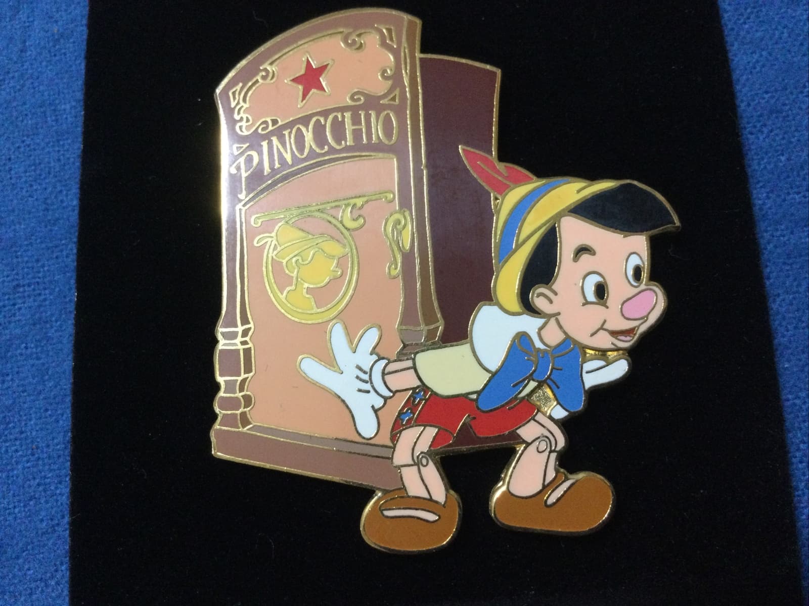 Disney Auction Pin P.I.N.S. Pinocchio Dressing Room Star & Door LE 1000