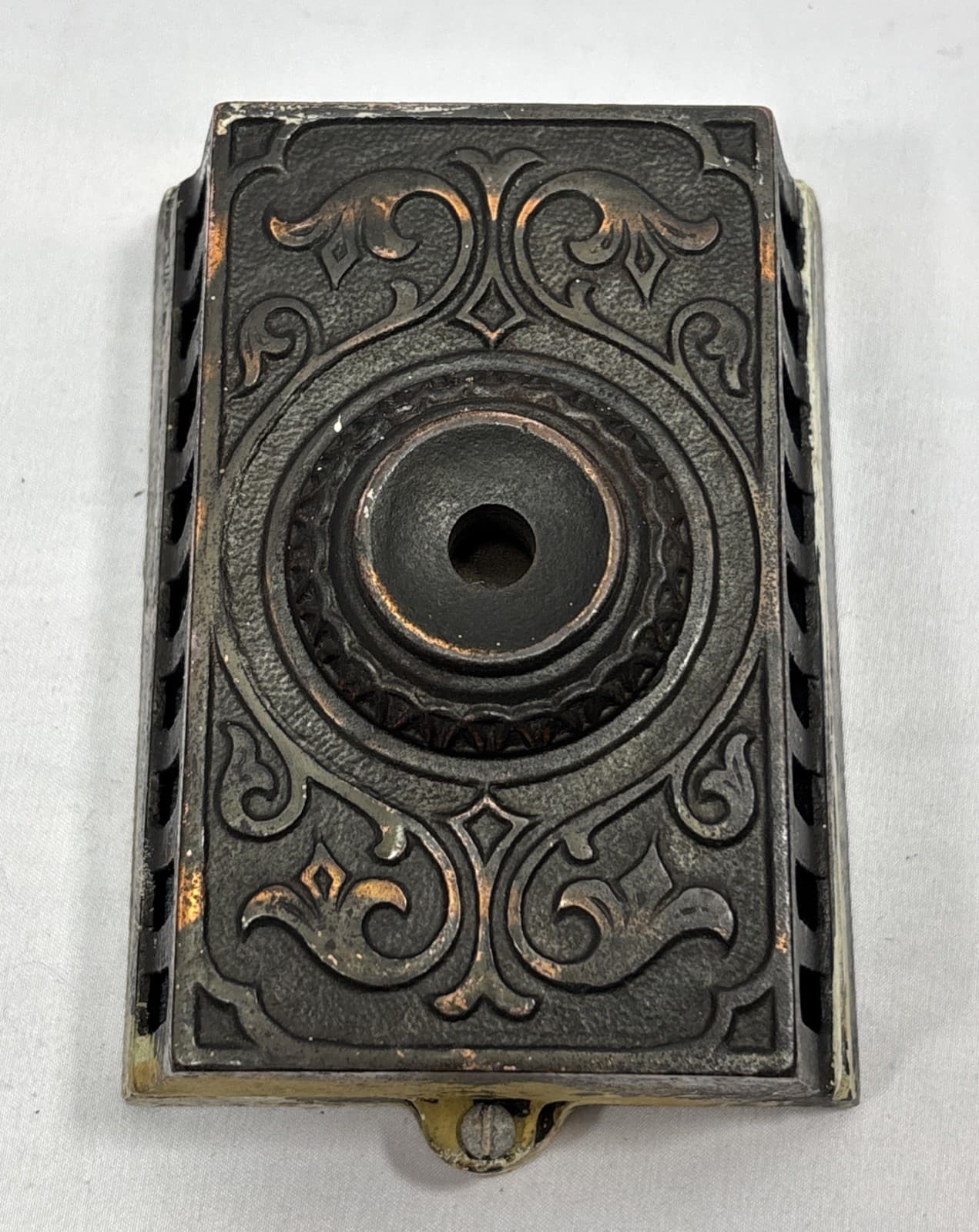 Antique Eastlake Style Cast Iron Electric Doorbell Button Buzzer Patrick Wilkins 2