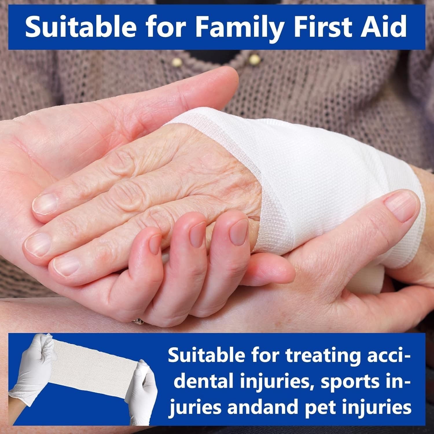 24 Pack 4 Inch 4.1 Yards Gauze Bandage Roll, Gauze Wrap Rolls for Wounds 2