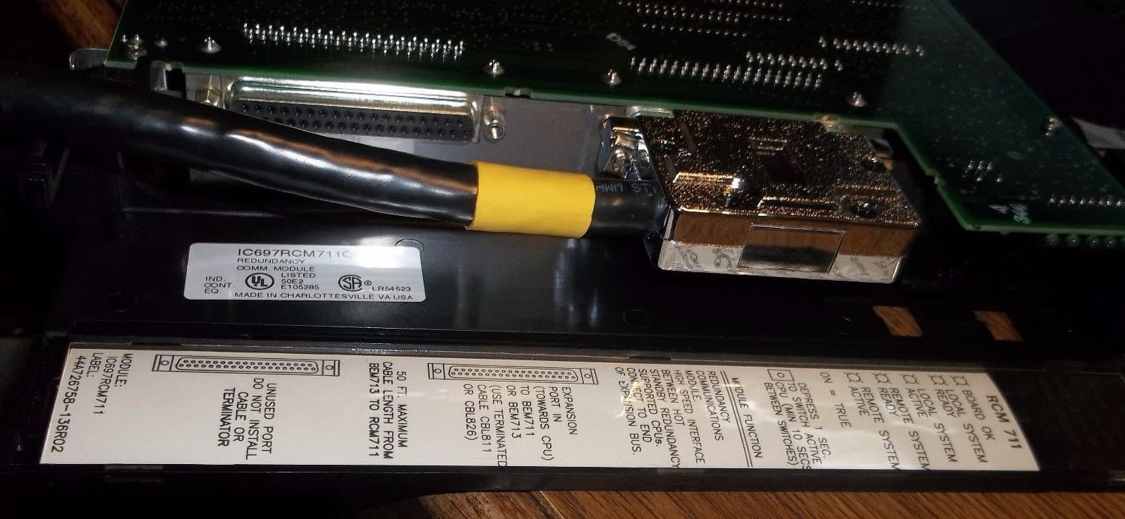 GE FANUC IC697RCM711C REDUNDANCY COMMUNICATIONS MODULE PLC RCM 711 (AA3) 4