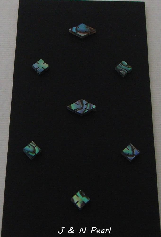 Slotted Diamonds & Squares PA Inlay Set for Martin Style Guitars,7pcs 2