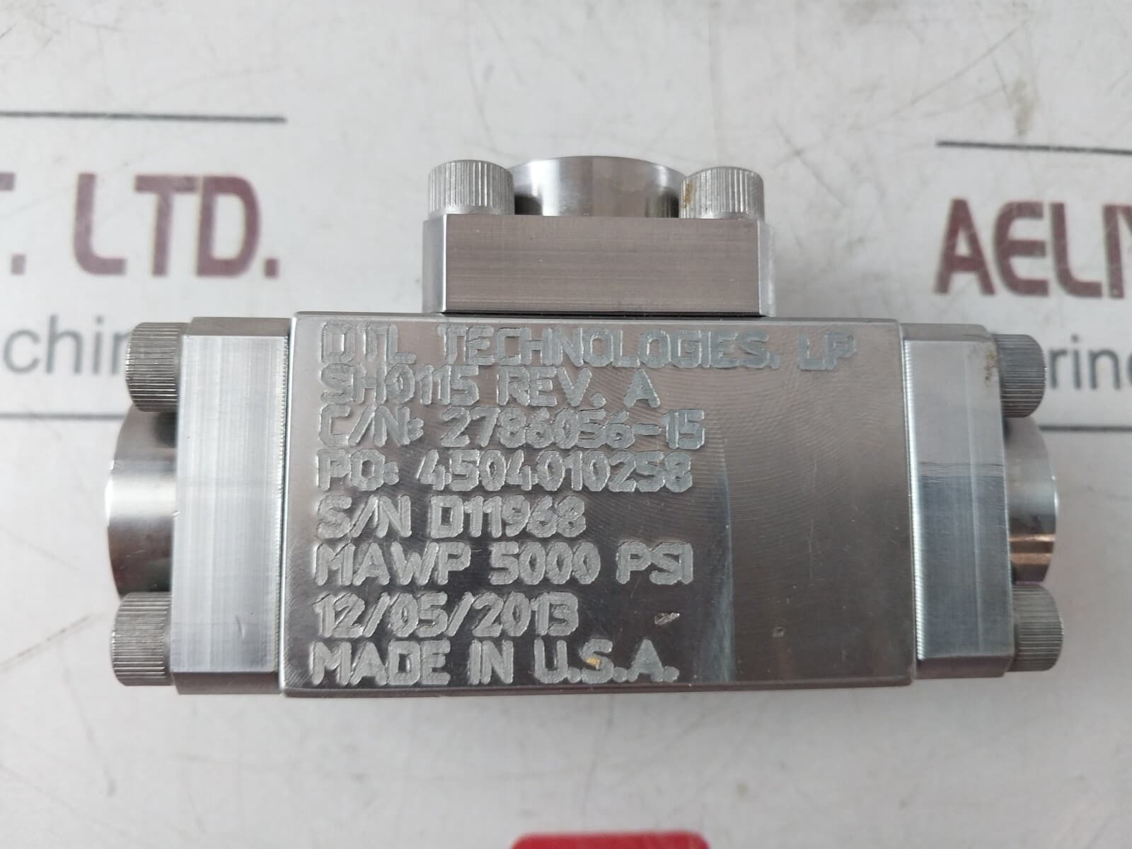 Dtl technologies 2786056-15 shuttle valve 4