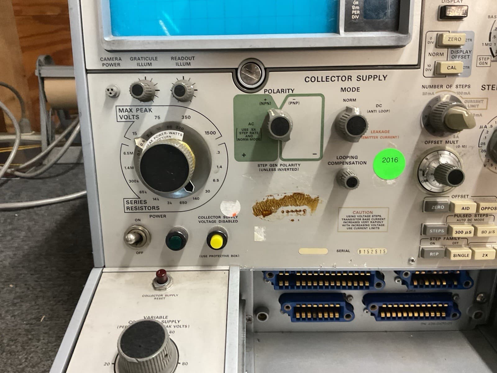 Tek Tektronix 576 Curve Tracer Oscilloscope Test System 6