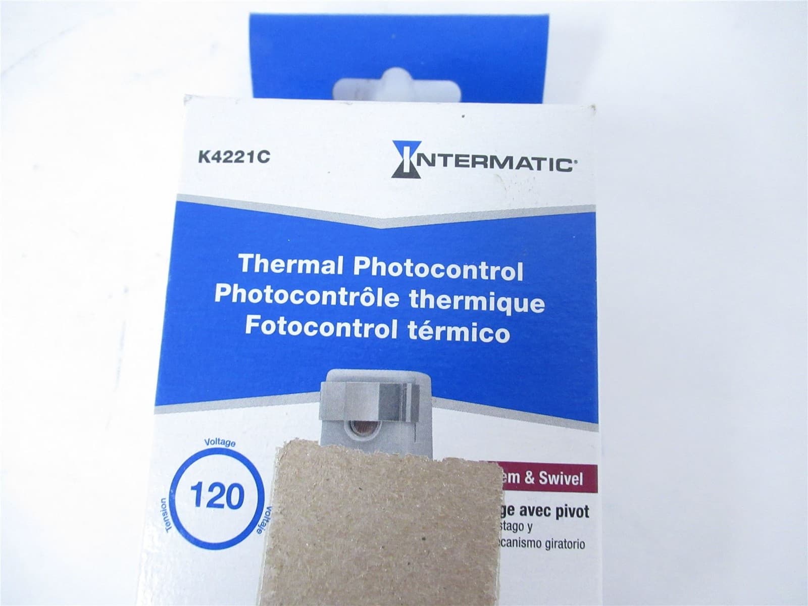 243443 New In Box; Intermatic K4221C Photo Sensor Thermal 120 V Swivel 2