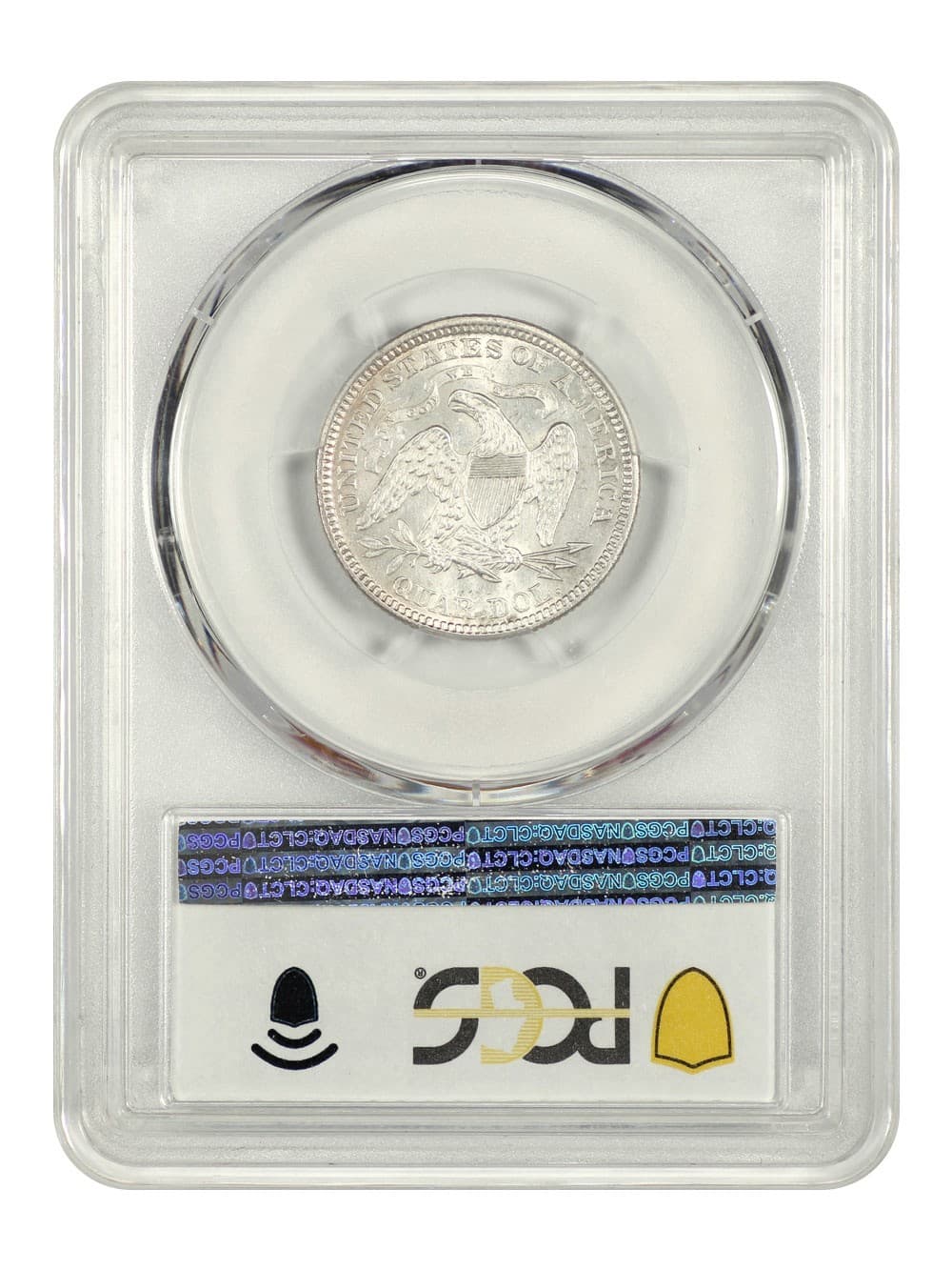 1873 25C PCGS MS62 (Arrows) - Liberty Seated Quarter 2