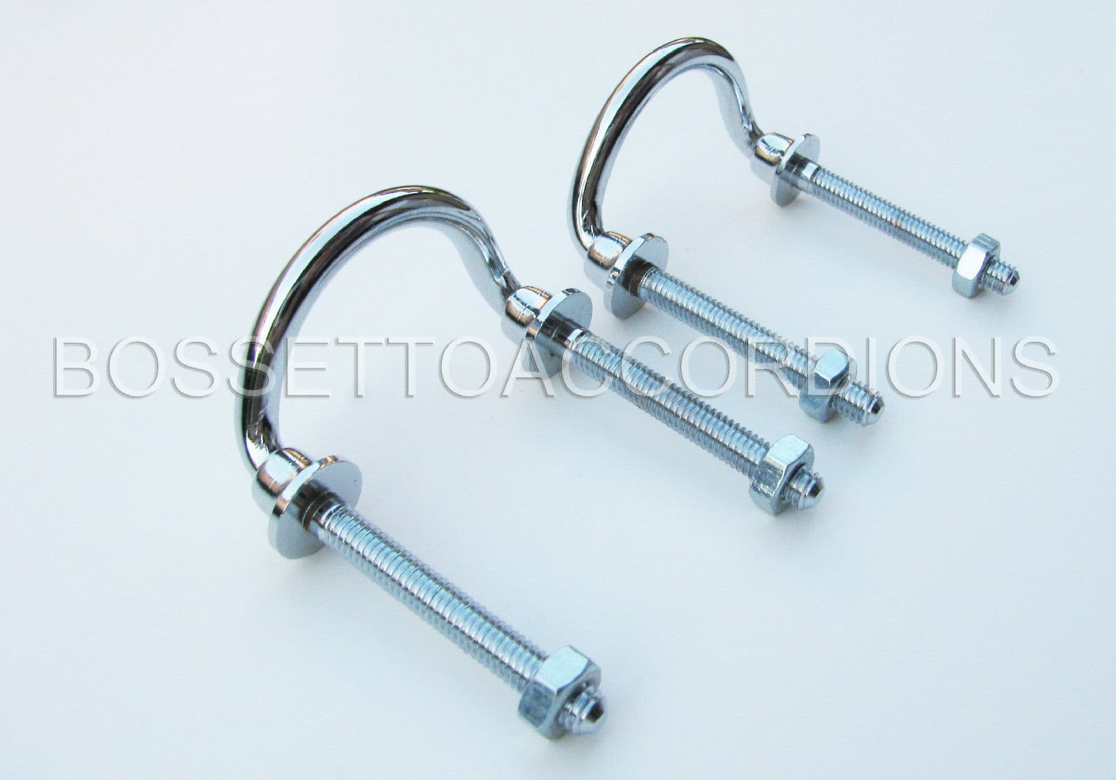 Accordion Shoulder Strap Brackets / Clasp Set of 2 "Round" Style Ersatzteile 4