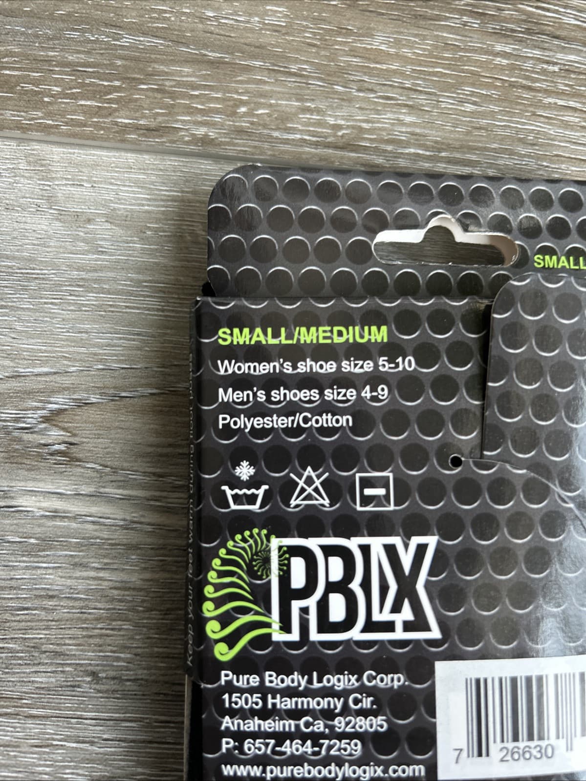 Toeless Yoga Socks Small/Medium Grey Black Women 5-10 Men 4-9 4