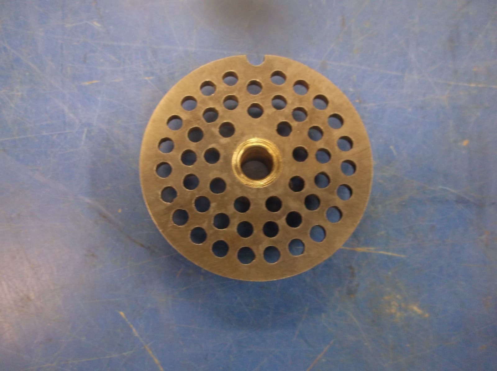 ENTERPRISE & OTHERS #10/12 1/4" HOLE HUB PLATE MEAT GRINDER SAUSAGE CHOPPER 2