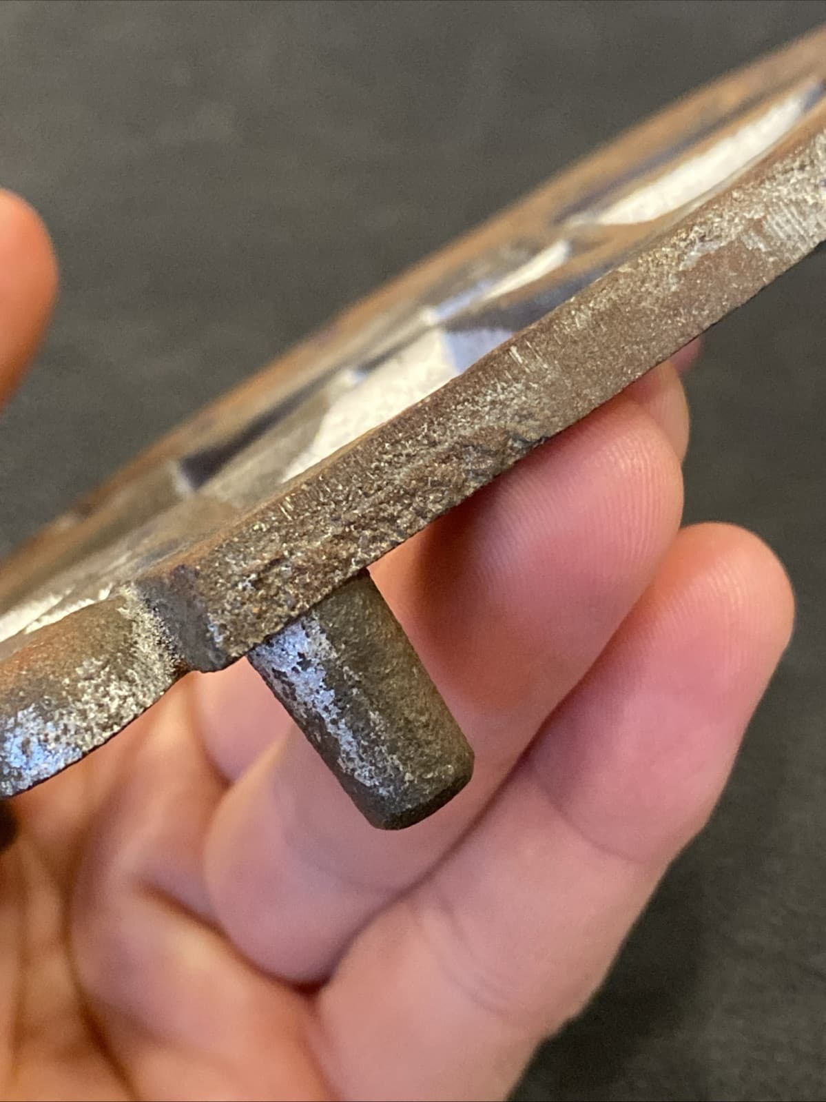 Antique Vtg Cast Iron Trivet Horseshoe Pentagram Star Good Luck Wall Hanging 7” 6