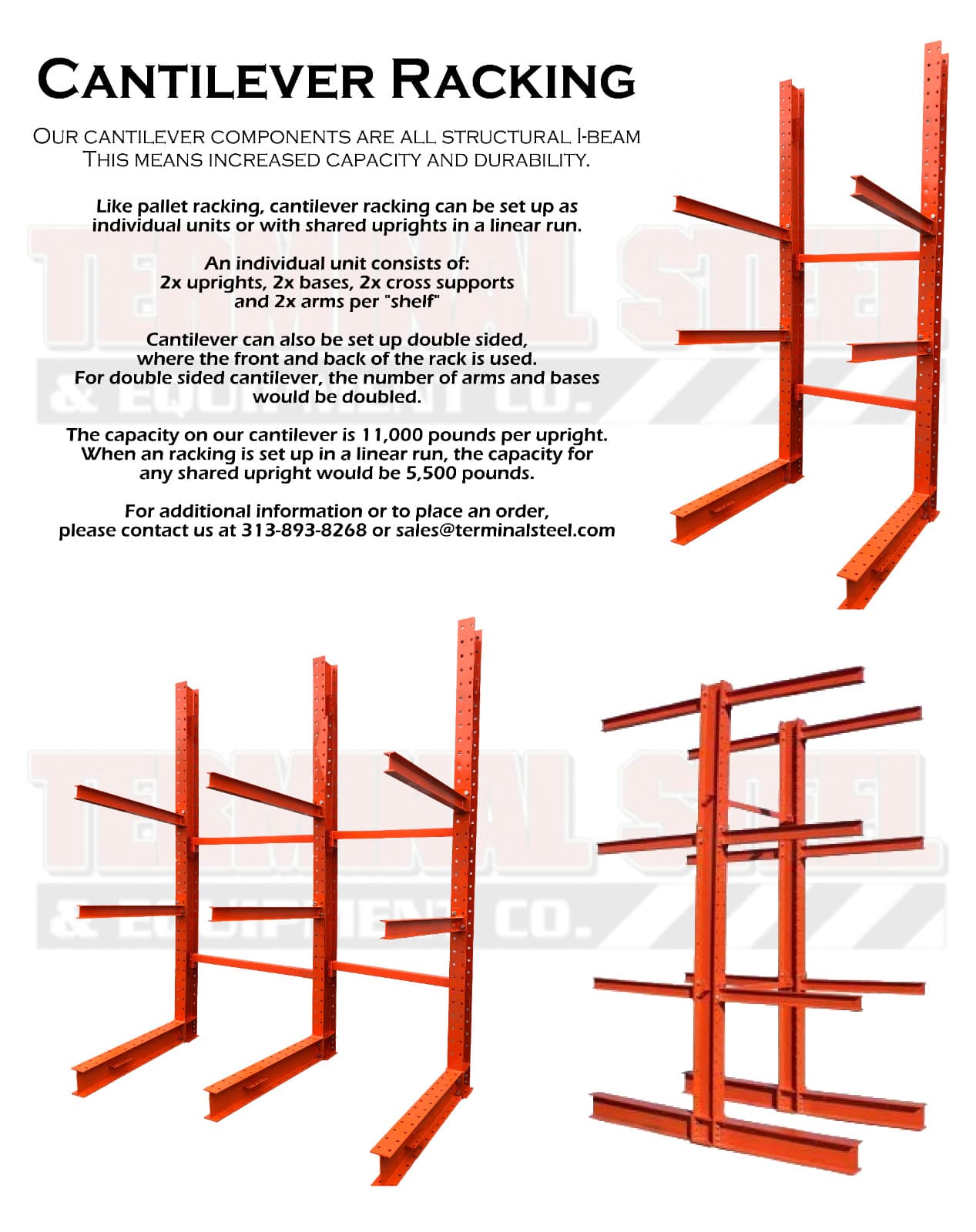 New Structural Cantilever Uprights - 12' Tall 3