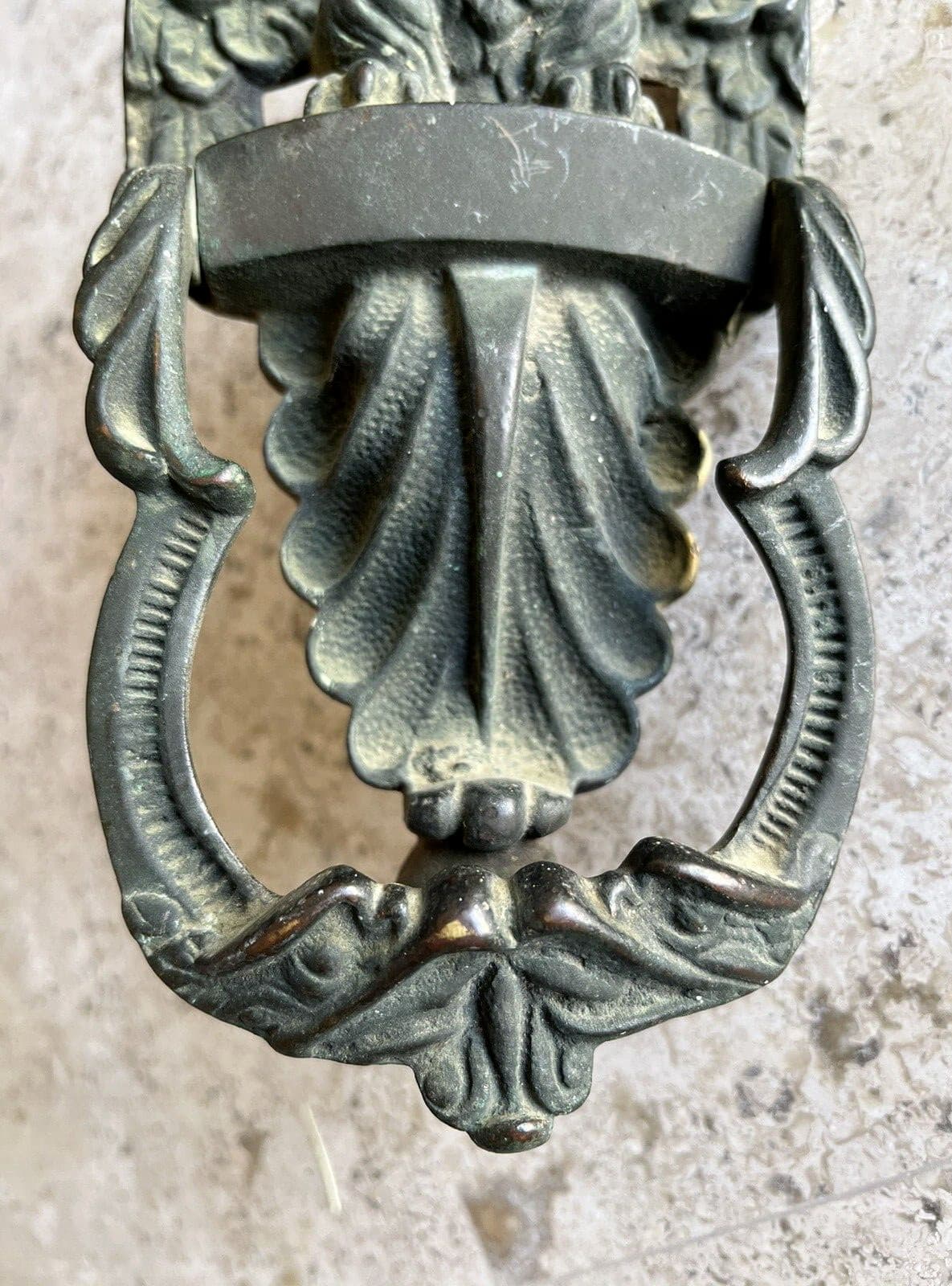 8" inch ANTIQUE dated 1914 AMERICAN EAGLE ARCHITECTURAL SALVAGE DOORKNOCKER 5