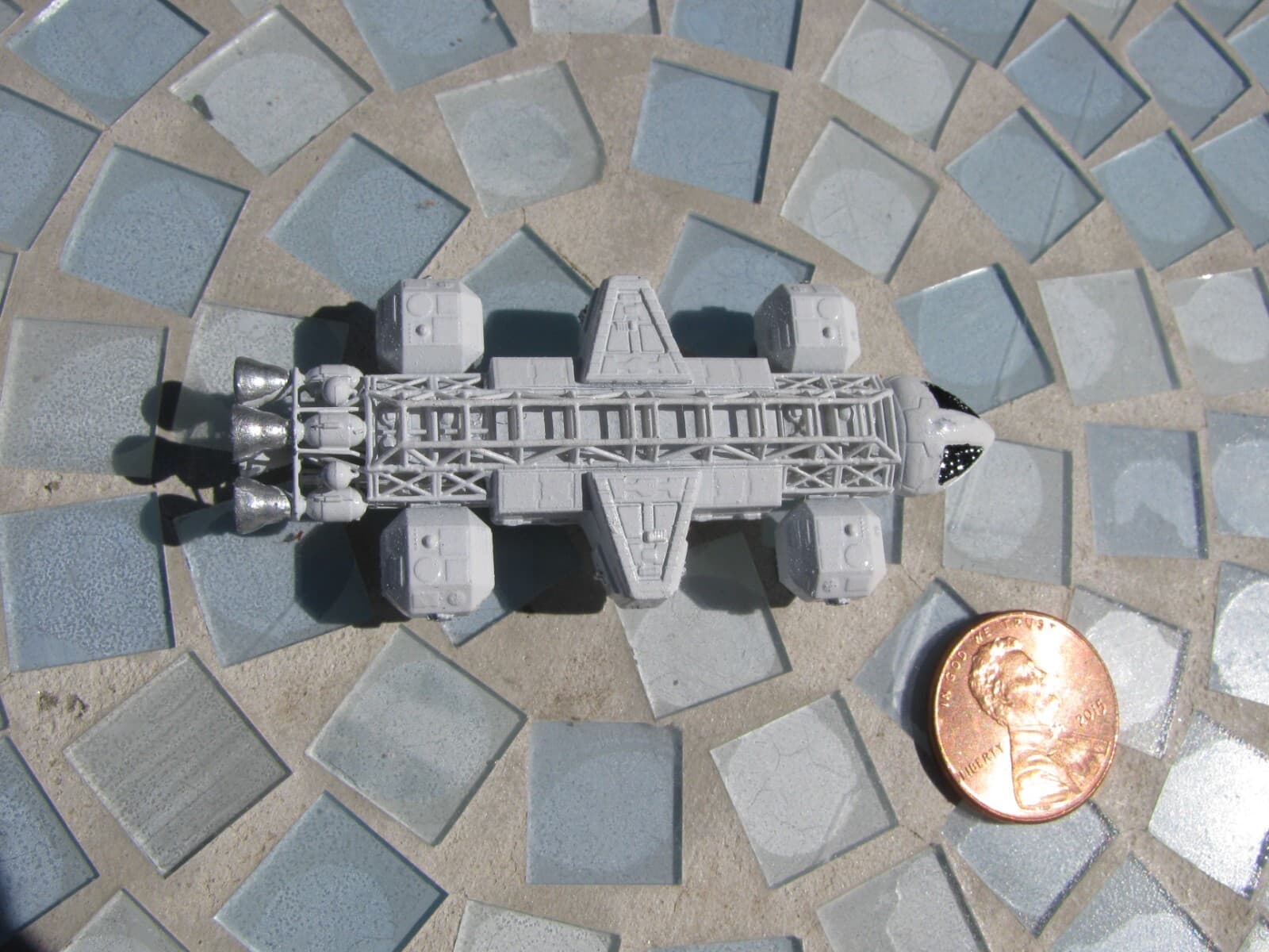 CUSTOM MADE & PAINTED SPACE 1999 EAGLE LAB VERSION World's Smallest 2.5" Long 4