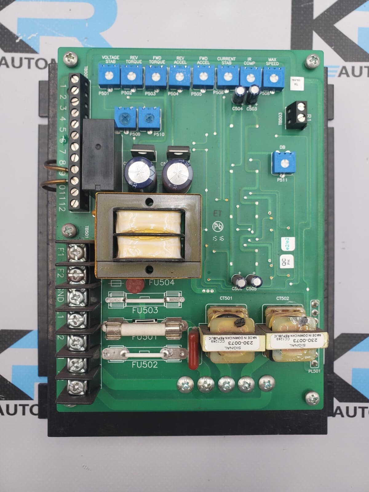 TESTED Minarik RG100UC Motor Drive Board 115V 1Ph 50/60Hz 15A Max