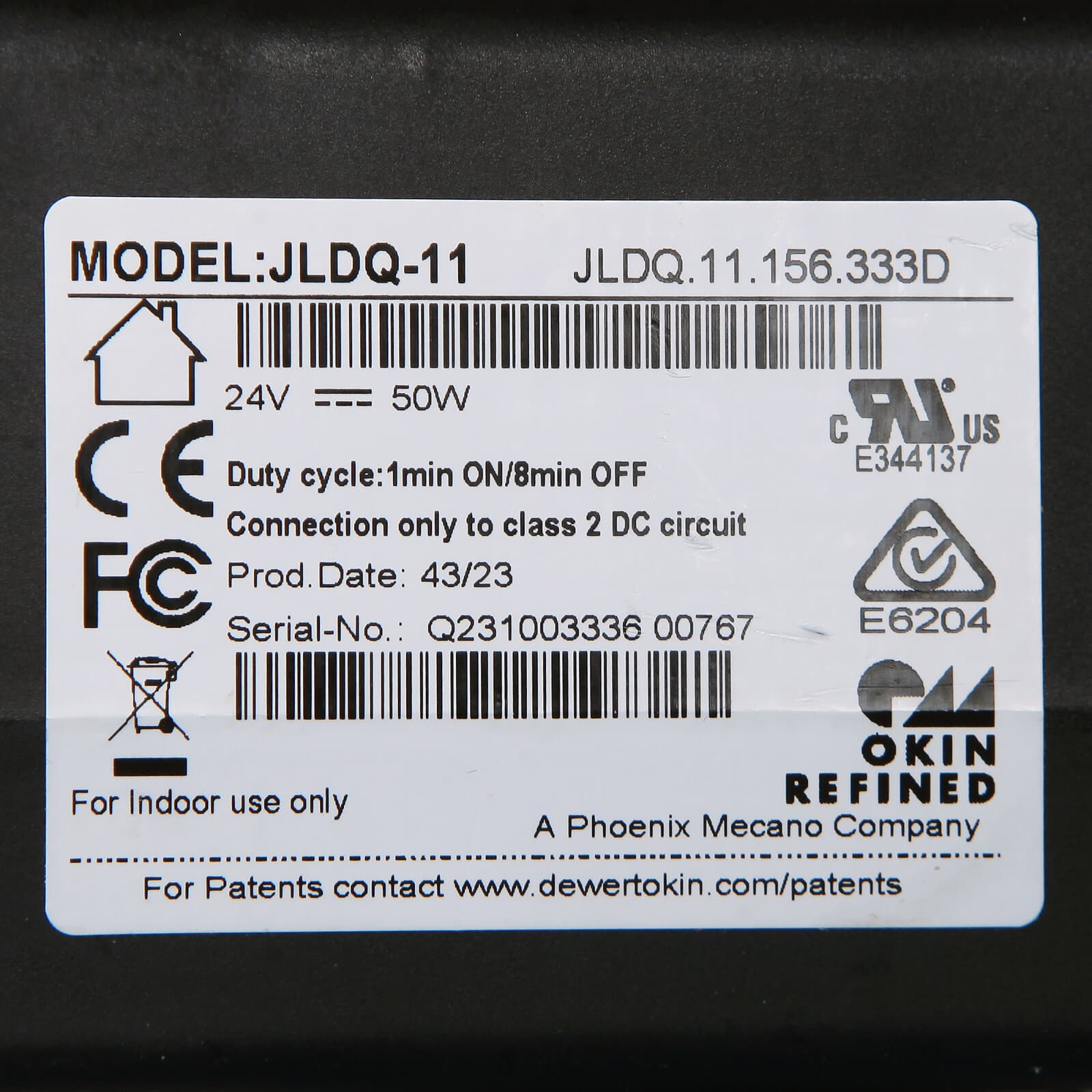 JLDQ.11.156.333D Okin Motor Linear Actuator for Power Recliner Couch Lift Chairs 2